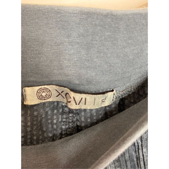 XCVI Gray Brushed Corduroy Wide Leg Pull On Pants XL - Picture 5 of 6